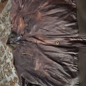 Sean john faux leather jacket